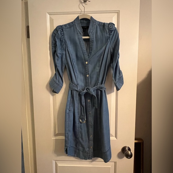 White House Black Market Dresses & Skirts - White House Black Market Silky Denim Dress Size 0